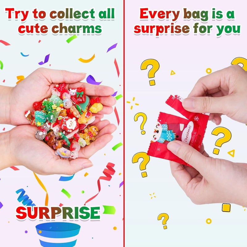 SelfTek 100 Pcs Blind Bag Christmas Luminous Mini Resin Animal Decoration for DIY Aquarium, Micro Landscape,Decor Potted Plants Garden - Image 2